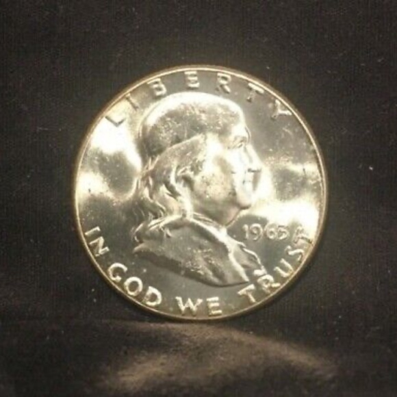 1963-P Franklin Half Dollar Nice Excellent Bell Lines BU Uncirculated beautiful - Picture 3 of 5